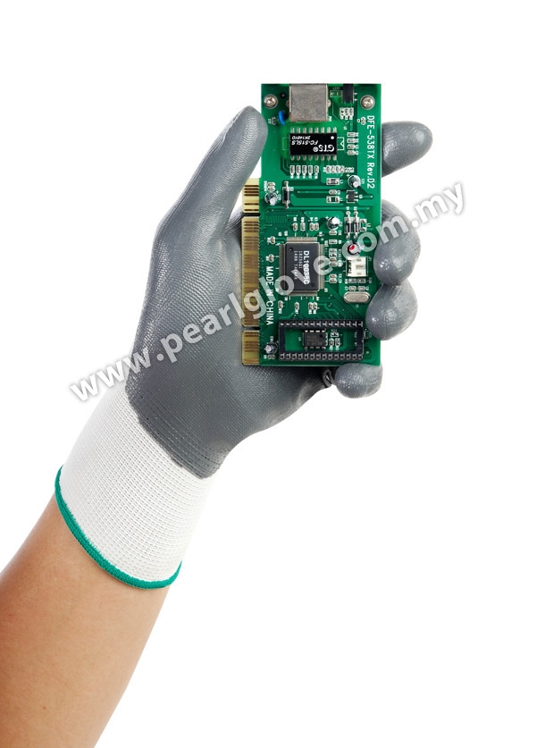 ESD Nylon Glove PU Coated