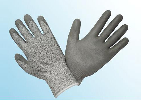 Cut Resistant HPPE Glove, PU Coated