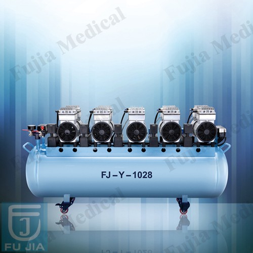 No noise dental oilless air compressor