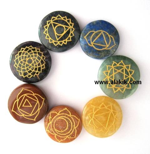 Engraved Chakra Reiki Balancing Set