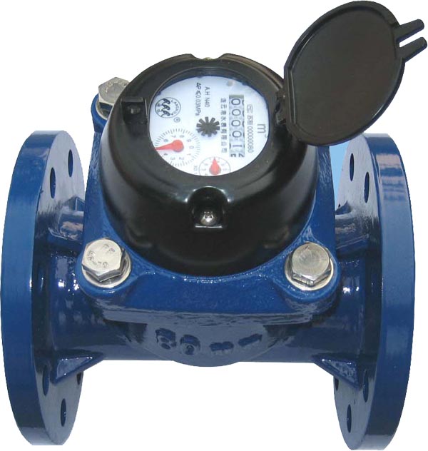 Horizontal vane wheel water meter for irrigation