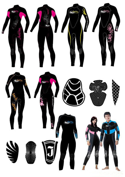 Neoprene Surfing Wetsuits EN-SS08
