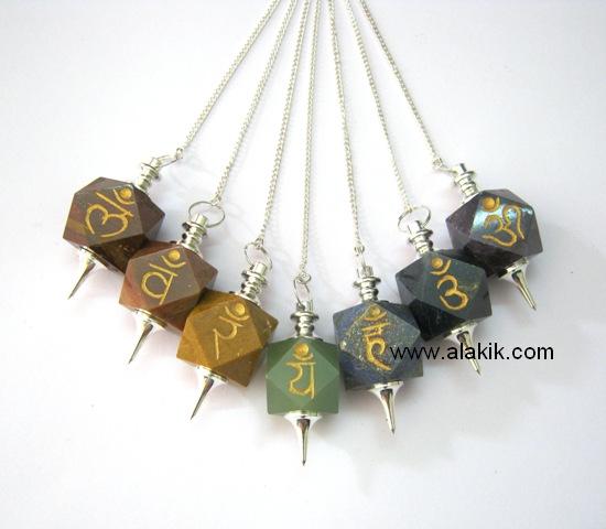 Wholesale Engraved Reiki Healing pendulum Sets
