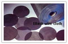 Plain weave Black wire cloth