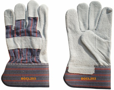 Full Palm- Economy Cow Split Leather Gloves