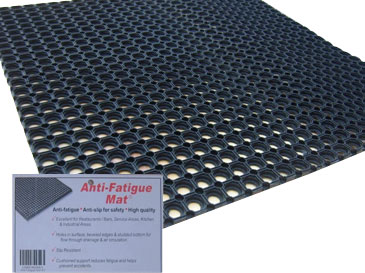 anti-slip and anti-fatigue rubber safety mat