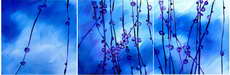 three panels oil painting