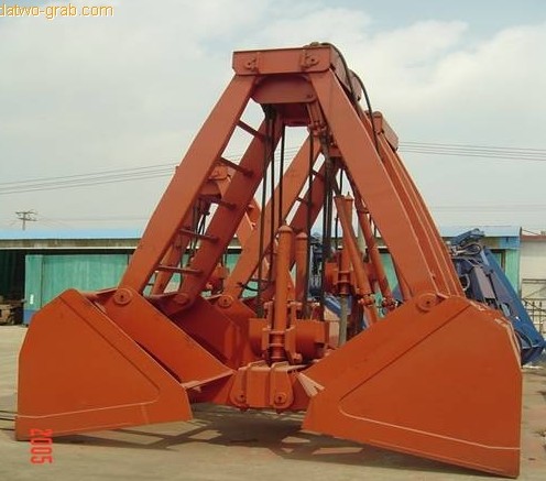 double rope dual scoop clamshell grab