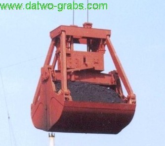 mechanical hand dumping clamshell grab bucket