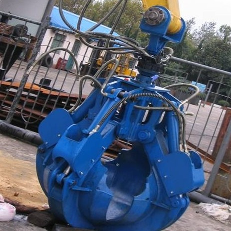 hydraulic orange peel grab