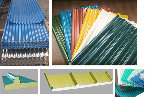 Corrugated steel roofing sheet