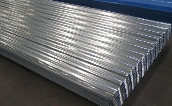 Galvanized corrugated steel sheet