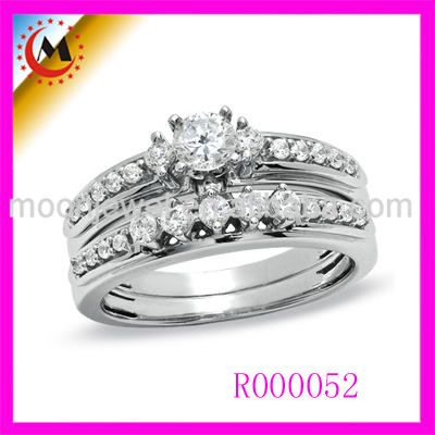 Wedding ring in 14K White Gold R000052