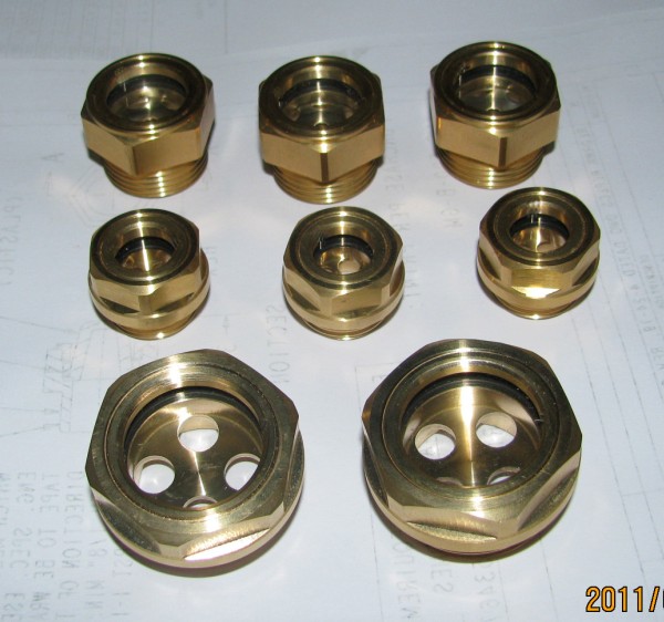 Fluid level sight glasses