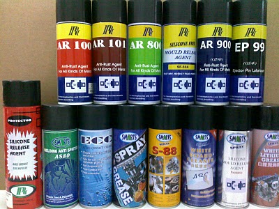 Chemical sprays for Injection Moulding