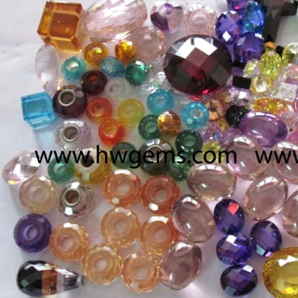 zirkon taki cubic zirconia glass stone bead