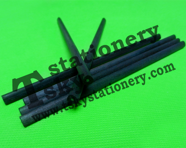 Raw Triangle Black Wooden Pencils