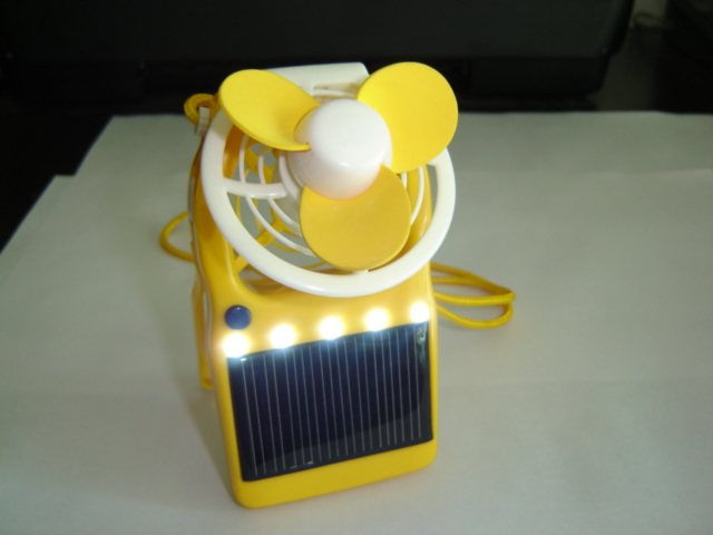 Solar Power Fan with LED Light