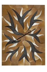 Patchwork leather carpets