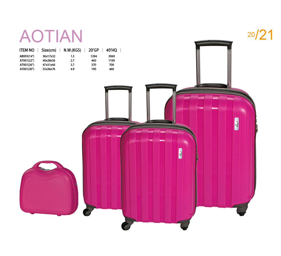 Luggage with zipper