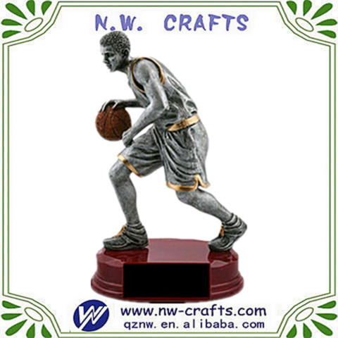 Resin basketball sports trophy medal