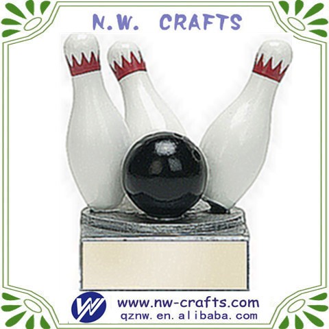 Polyresin bowling sports statue