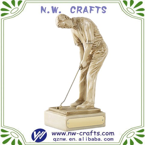 Unique golf player sports trophy award