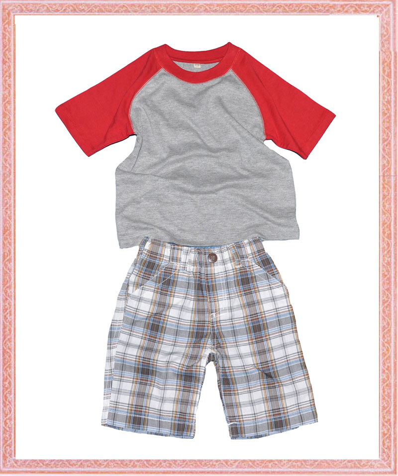 boys garments set-t shirt and shorts