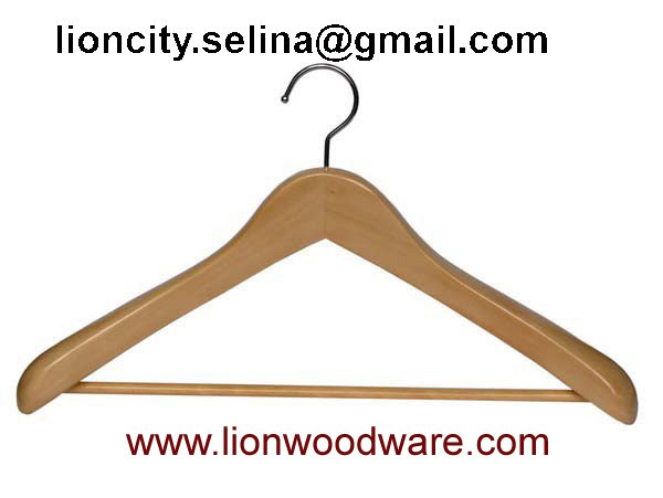 wooden hanger,clothes hanger, beech wooden hanger