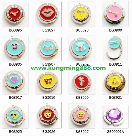 Promotional bag hanger,crystal bag hanger