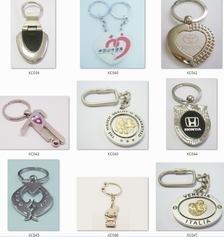 Metal keychains,alloy keychains,silver keychains
