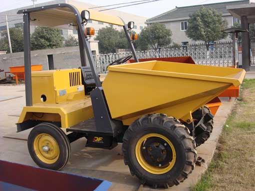 1.5ton mini dumper with hydraulic tipping hopper