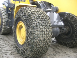 Tyre protection chain for 26.5-25
