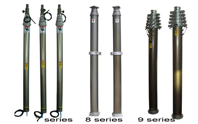 surveillience camera mast mouting antenna mast