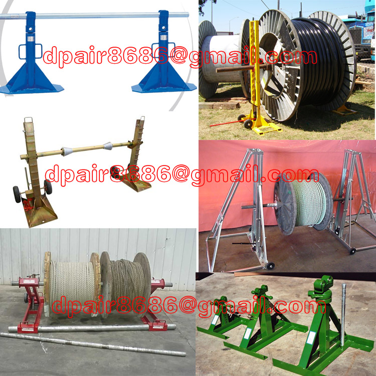 Tripod Cable Drum Trestles, Made Of Steel