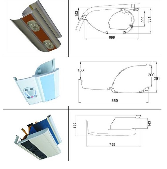 Bus Luggage Rack,Bus Interior Part,Bus Body Kit