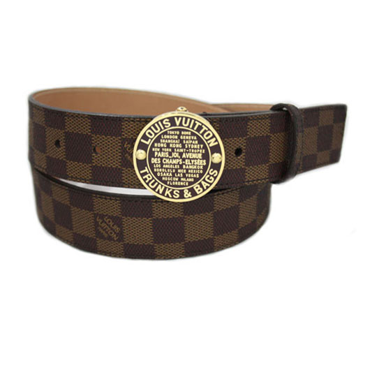 Louis Vuitton belts Damier Canvas Coffee 6976