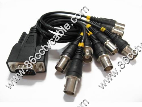 VGA 15 Pin to 8 BNC Cable, DVR Card Cable