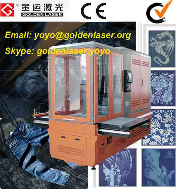 Blue Denim Jeans Laser Engraving Machine