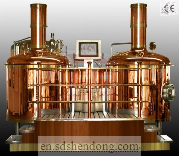 red copper beer equipment