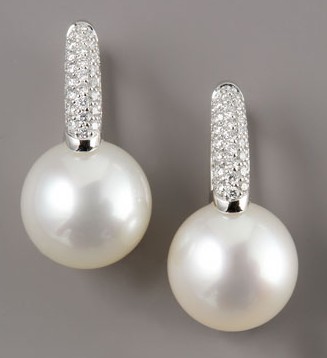 sterling silver freshwater pearl earrings