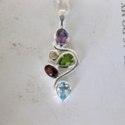 925 Sterling silver Cubic Zironia necklace