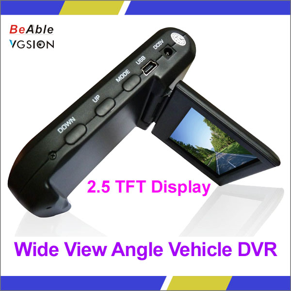 Wide view angle high resolution car dvr