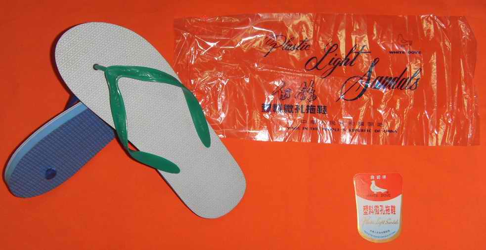 famous white dove flip flop slipper2