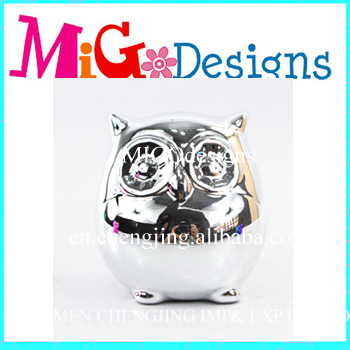 ceramice owl piggy bank