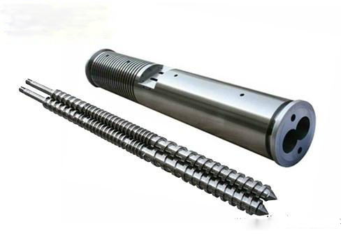 Parallel twin screw barrel for extruder
