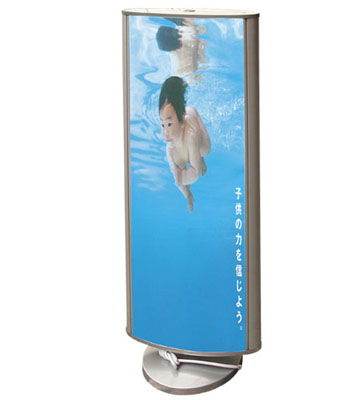 Rotating advertising light box