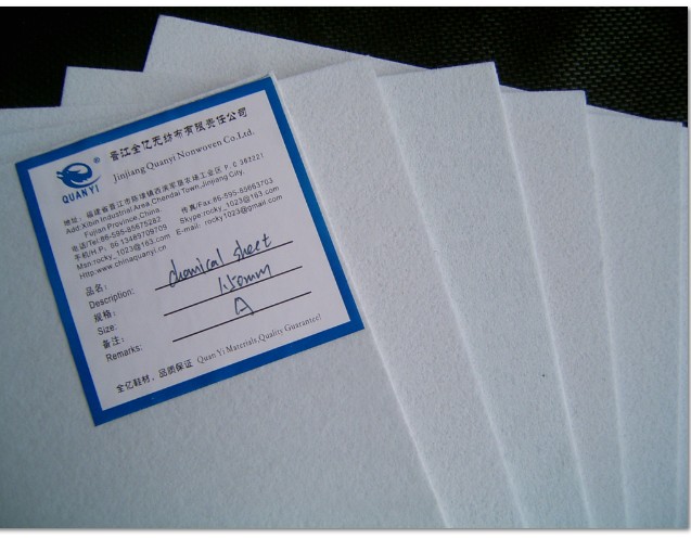 nonwoven chemical sheet for shoe toe puff