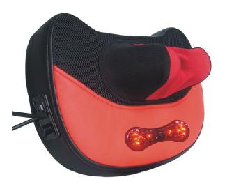 curve red and black massage pillow