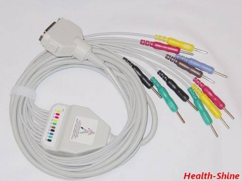 Fukuda EKG cable with 10 leadwire,ECG cable
